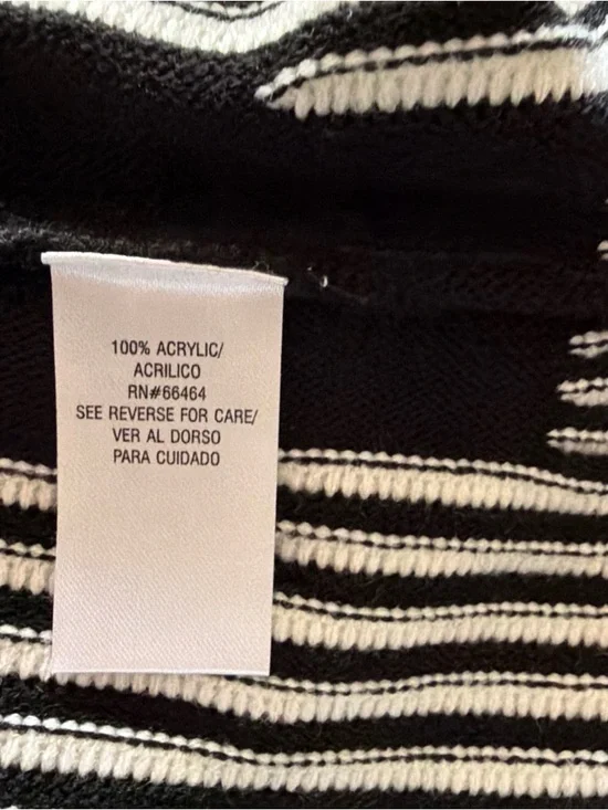 Sandra Darren women’s size M black and white knit sweater dress. Excellent Cond. - Picture 12 of 12